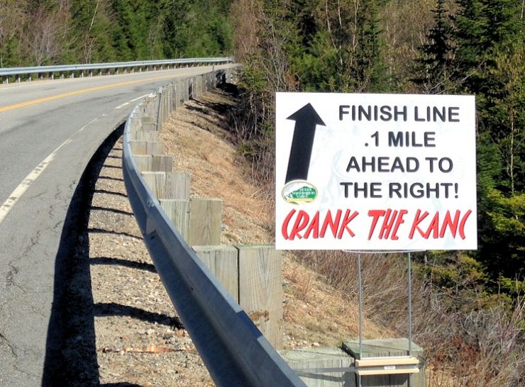 CTK 2017 .1 Mile to Go Sign.JPG